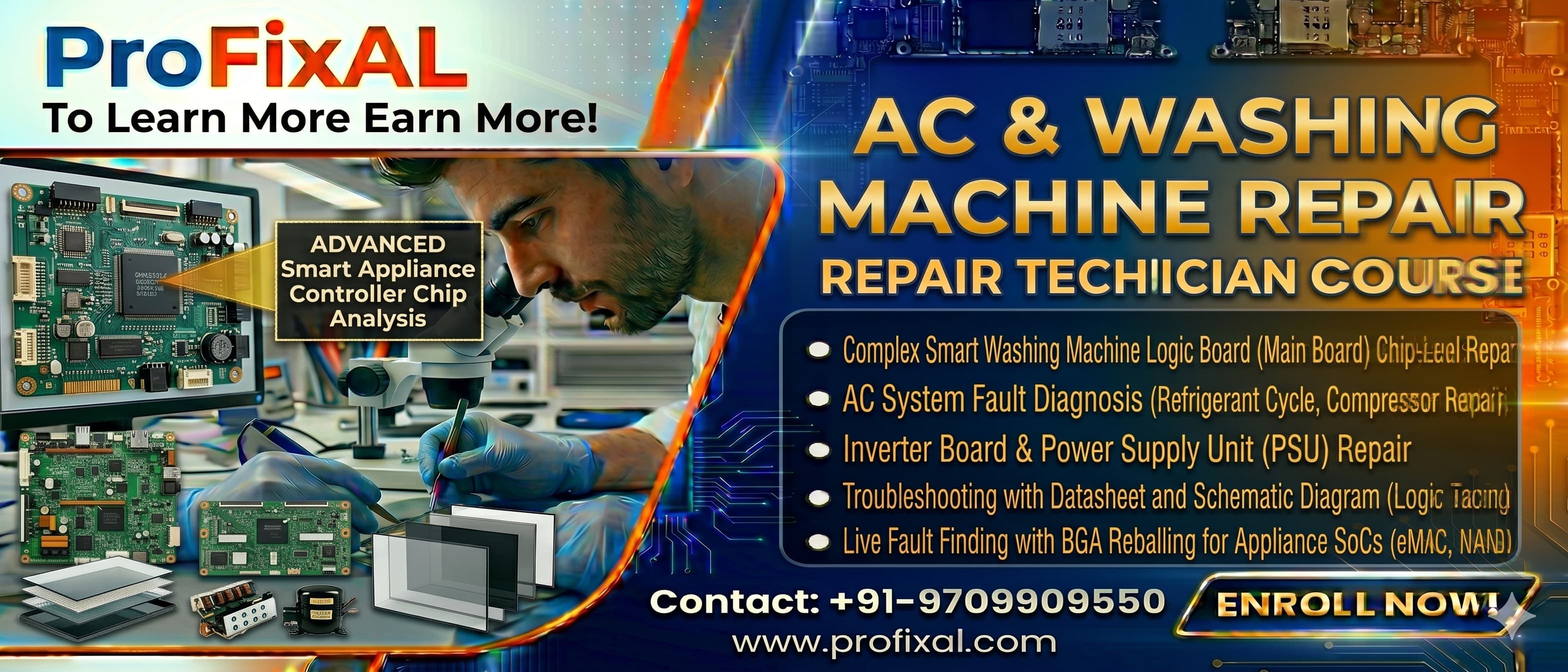 AC & Washing Machine Repair Technician Course